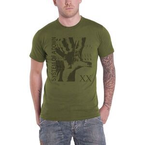 System Of A Down Unisex Adult Intoxicated T-Shirt / Military Green